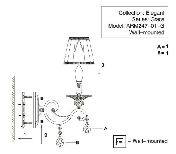Бра Grace ARM247-01-G