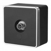 Розетка Накладные механизмы Gallant черный/хром WL15-21-01