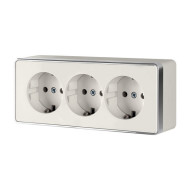 Розетка Накладные механизмы Gallant слоновая кость WL15-02-05