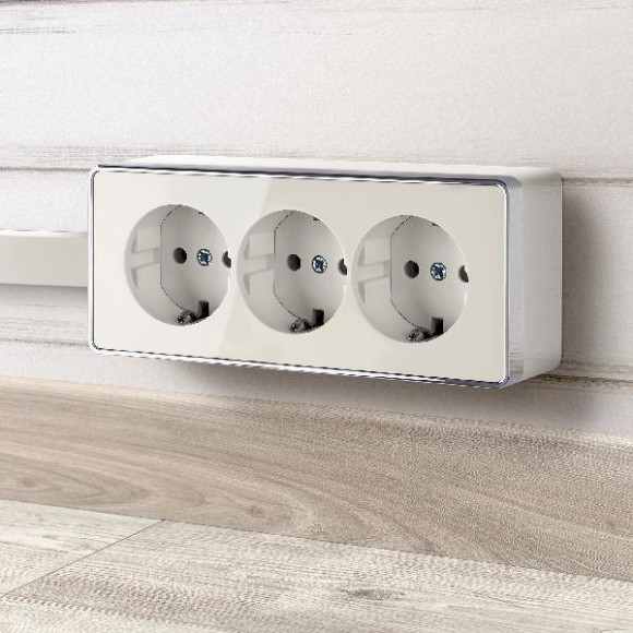 Розетка Накладные механизмы Gallant слоновая кость WL15-02-05