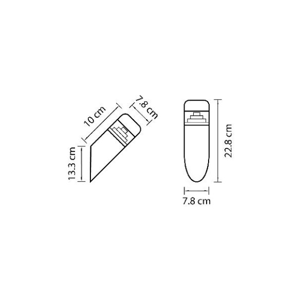 Настенный светильник уличный Raggio 376605