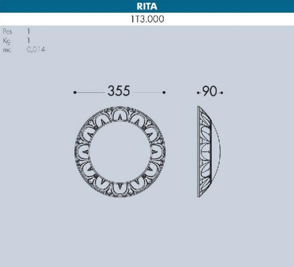 Настенный светильник уличный Rita 1T3.000.000.BYE27 Настенный светильник уличный Rita 1T3.000.000.BYE27