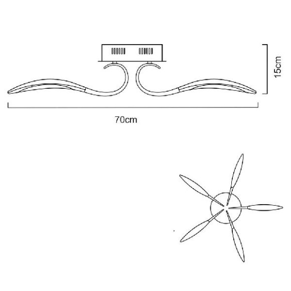 Потолочная люстра Mattino A9442PL-5WH