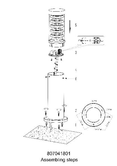 Наземный светильник Меркурий 807041801
