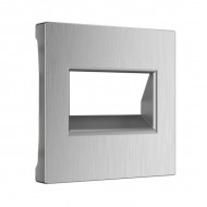 Запчасть Встраиваемые механизмы серебряный рифленый WL09-RJ45+RJ45-CP