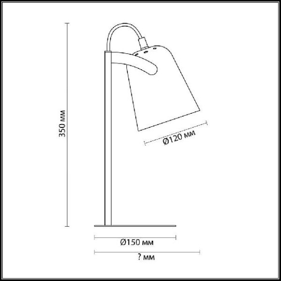 Офисная настольная лампа Kenny 3651/1T