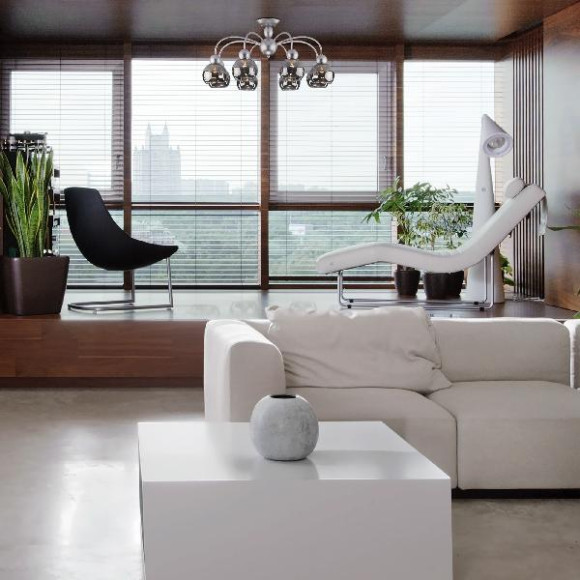 Потолочная люстра Fabia 30148/8 серебро