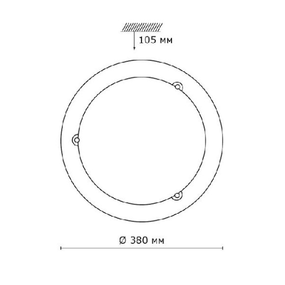 Настенно-потолочный светильник Riga 211