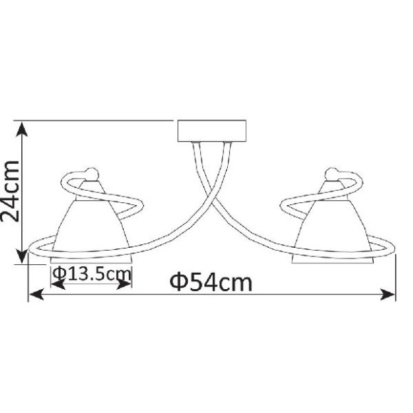 Потолочная люстра Fabia A1565PL-5WG Потолочная люстра Fabia A1565PL-5WG