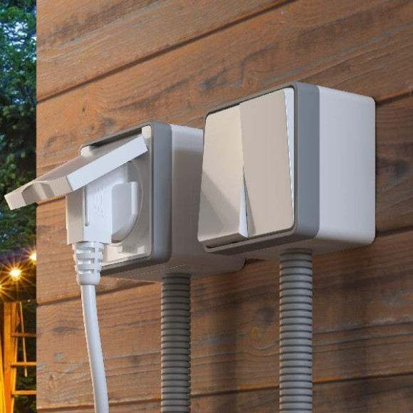 Розетка Накладные механизмы Gallant белые WL15-02-04