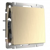 Выключатель Встраиваемые механизмы шампань рифленый WL10-SW-1G-2W