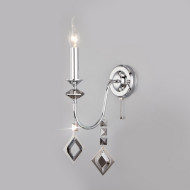 Бра Telao 10110/1 хром/дымчатый хрусталь Strotskis