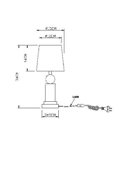 Интерьерная настольная лампа Rollo 24138