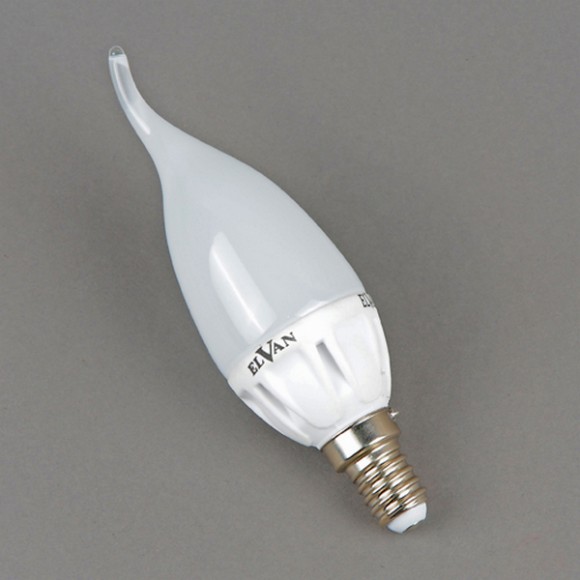 Лампочка светодиодная  TCL36-E14-4W-6400К-flame