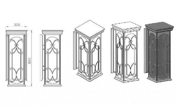 Настенный фонарь уличный Варна 370-11/bbc-11
