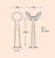 Наземный фонарь Lucia 1R3.613.X20.WYE27