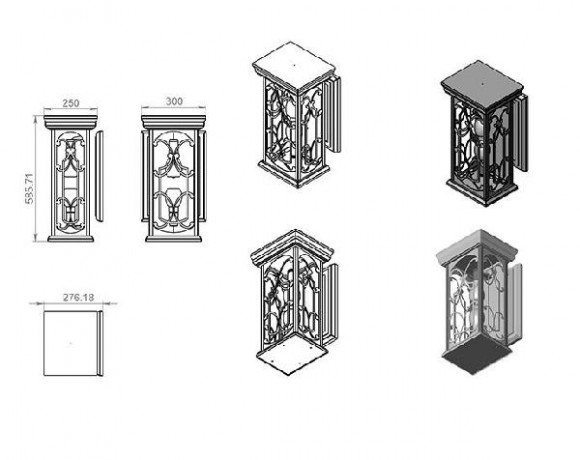 Настенный фонарь уличный Варна 370-12/bbc-11