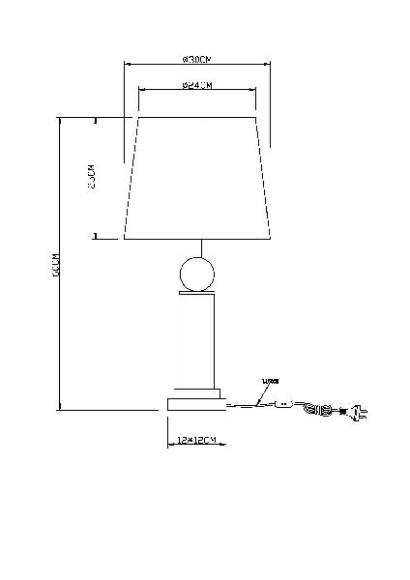 Интерьерная настольная лампа Rollo 24138T1