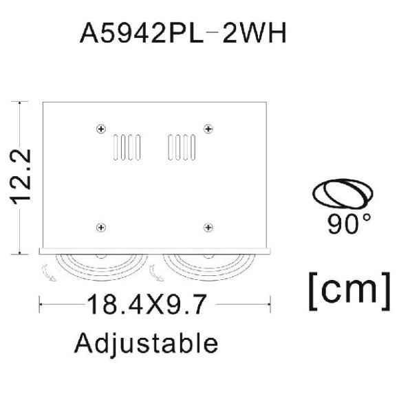 Точечный светильник Cardani Piccolo A5942PL-2WH Точечный светильник Cardani Piccolo A5942PL-2WH