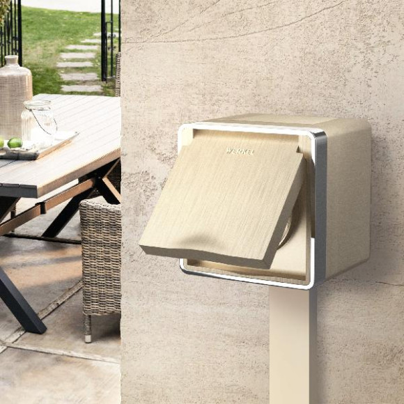 Розетка Накладные механизмы Gallant шампань рифленый WL15-02-04