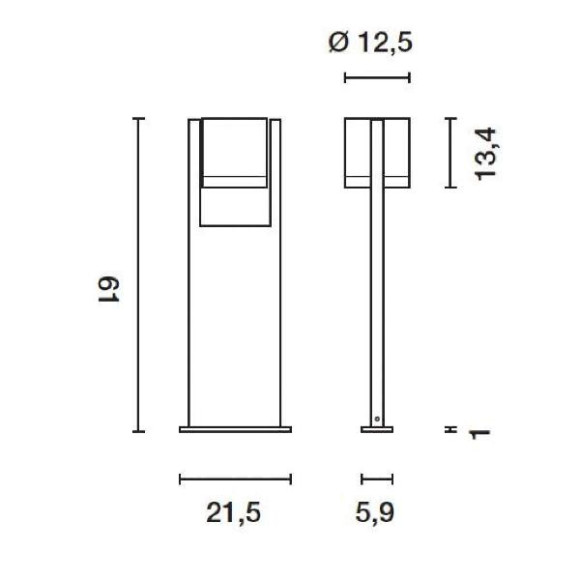 Наземный светильник Rox 229836