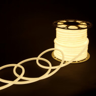 Светодиодная лента LS 003 220V 9,6 IP67 Гибкий неон 220V 9,6W 144Led 2835 IP67 круглый дневной белый, 50 м