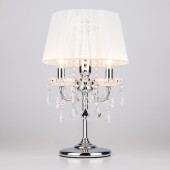 Интерьерная настольная лампа 2045 2045/3T хром/белый