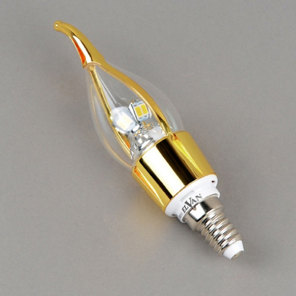Лампочка светодиодная  E14-5W-3000K-Q100A-GD