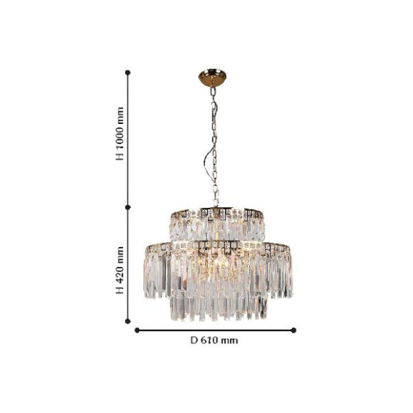 Подвесная люстра Salto 1971-9U Подвесная люстра Salto 1971-9U