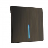 Запчасть Накладки на встраиваемые механизмы бронза WL12-SW-1G-LED-CP