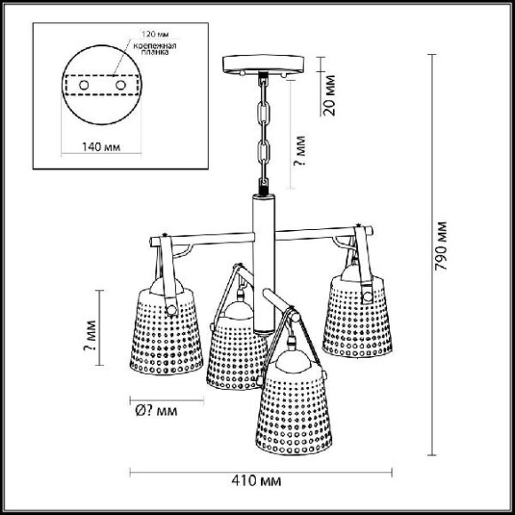 Потолочная люстра Renata 3640/4 Потолочная люстра Renata 3640/4