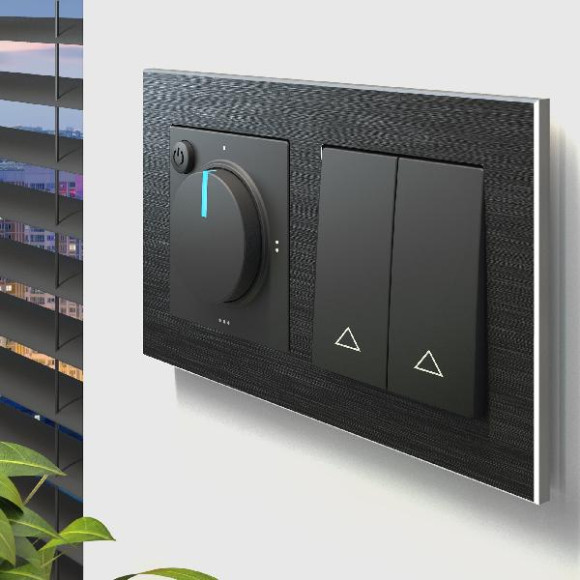 Терморегулятор Встраиваемые механизмы черные W1151108