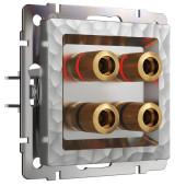 Розетка Встраиваемые механизмы Hammer серебряные W1285006 Розетка Встраиваемые механизмы Hammer серебряные W1285006