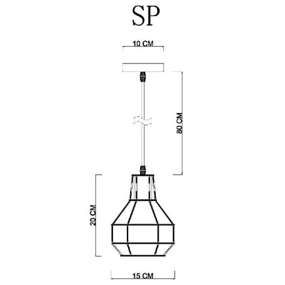 Подвесной светильник Spider A1109SP-1BK