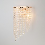 Настенный светильник 3102 3102/2 золото / прозрачный хрусталь