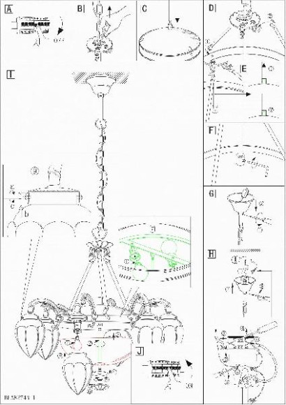 Подвесная люстра Imperial 82743 Подвесная люстра Imperial 82743