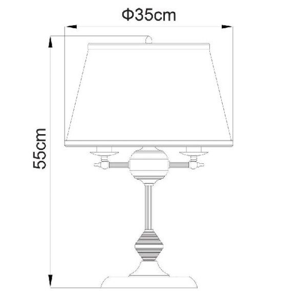 Интерьерная настольная лампа Alice A3579LT-3AB