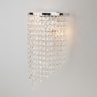 Настенный светильник 3102 3102/2 хром / прозрачный хрусталь