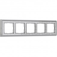 Рамка Palacio Gracia хром/белый WL77-Frame-05