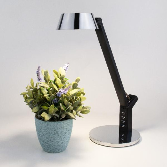 Офисная настольная лампа Slink 80426/1 черный/серебро Офисная настольная лампа Slink 80426/1 черный/серебро