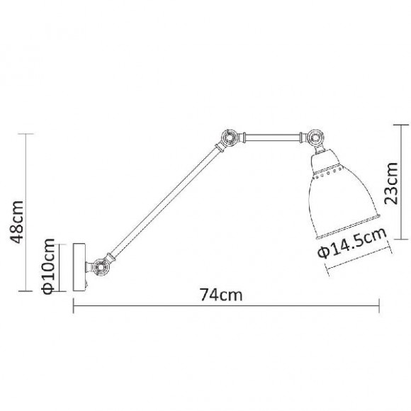 Бра Braccio A2055AP-1WH Бра Braccio A2055AP-1WH