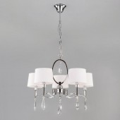 Подвесная люстра Madera 10093/5 хром/прозрачный хрусталь Strotskis