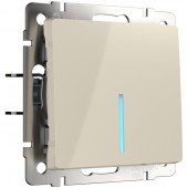 Выключатель Встраиваемые механизмы слоновая кость WL03-SW-1G-2W-LED-ivory