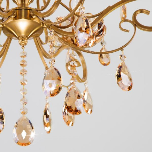 Подвесная люстра Escada 10109/6 бронза/тонированный хрусталь Strotskis