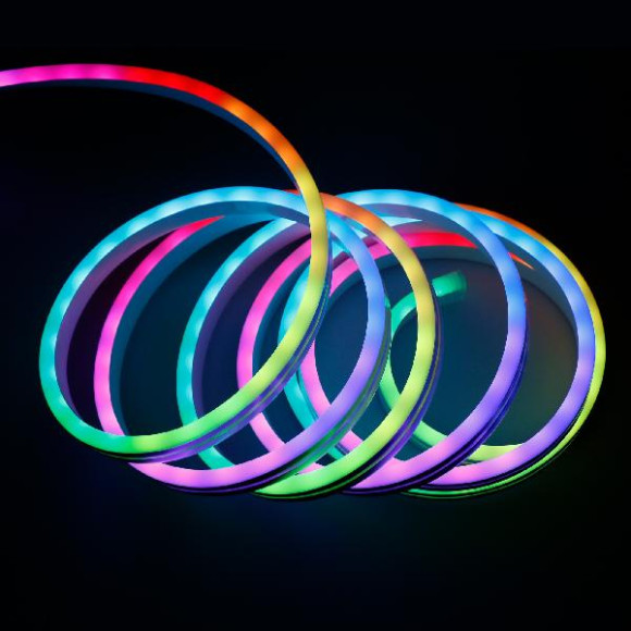 Светодиодная лента 12V 7W IP65 Набор гибкого одностороннего неона 12V 7W 48Led 5050 IP65 RGB, 5м