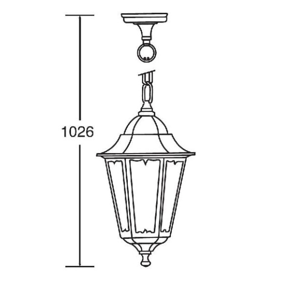 Уличный светильник подвесной  79805M W
