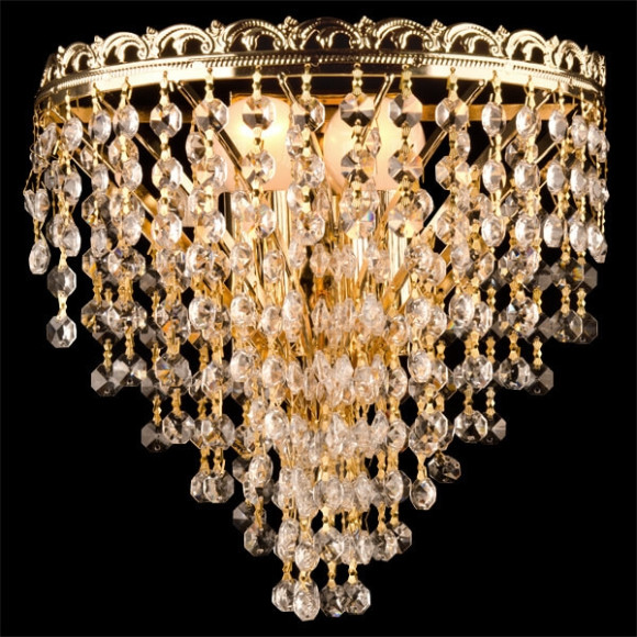 Настенный светильник 3402 3402/2 золото Strotskis