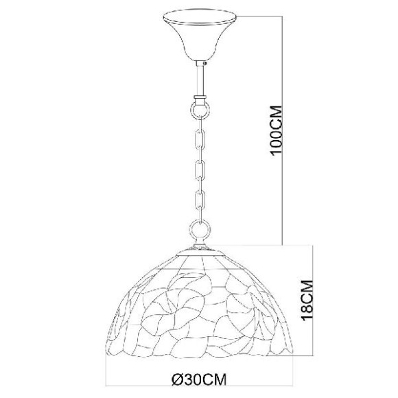 Подвесной светильник Tiffany A3166SP-1BG