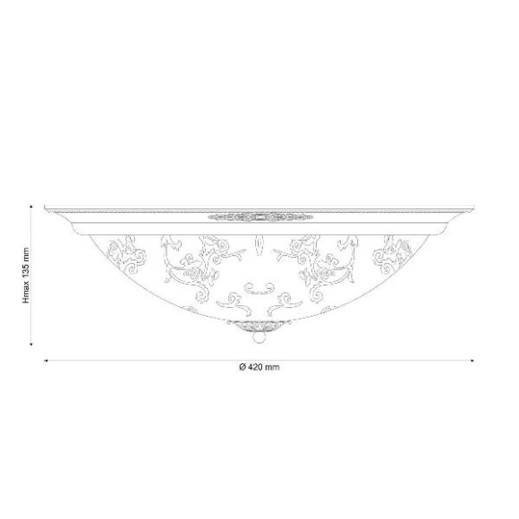 Потолочный светильник Lugo LUGO 142.3 R40 brown