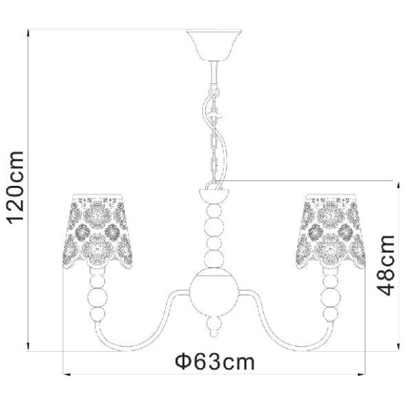 Подвесная люстра Maestro A2030LM-5WA